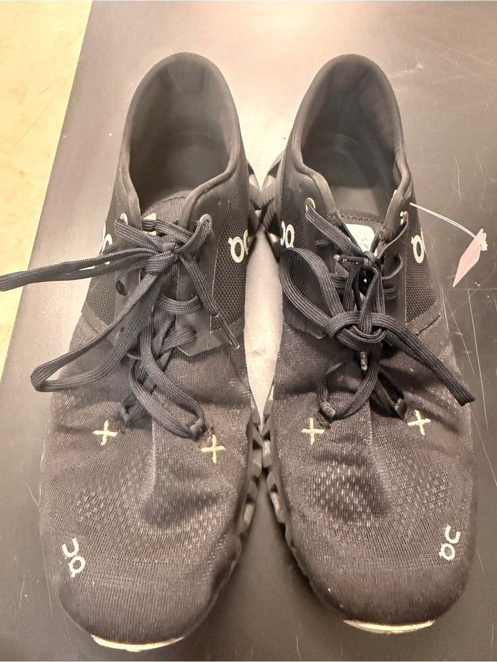 ON Cloud Athletic Running Shoes for Men in Black